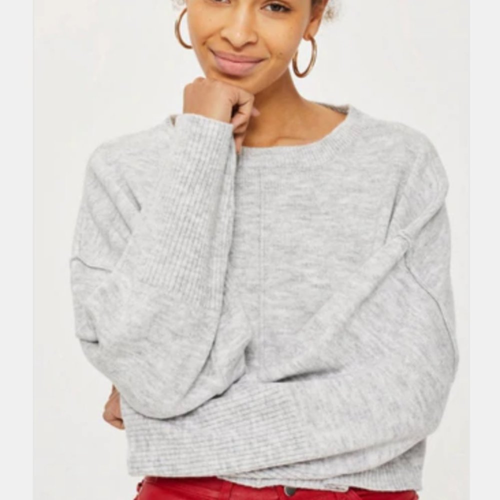 Topshop Cropped Knit Sweater